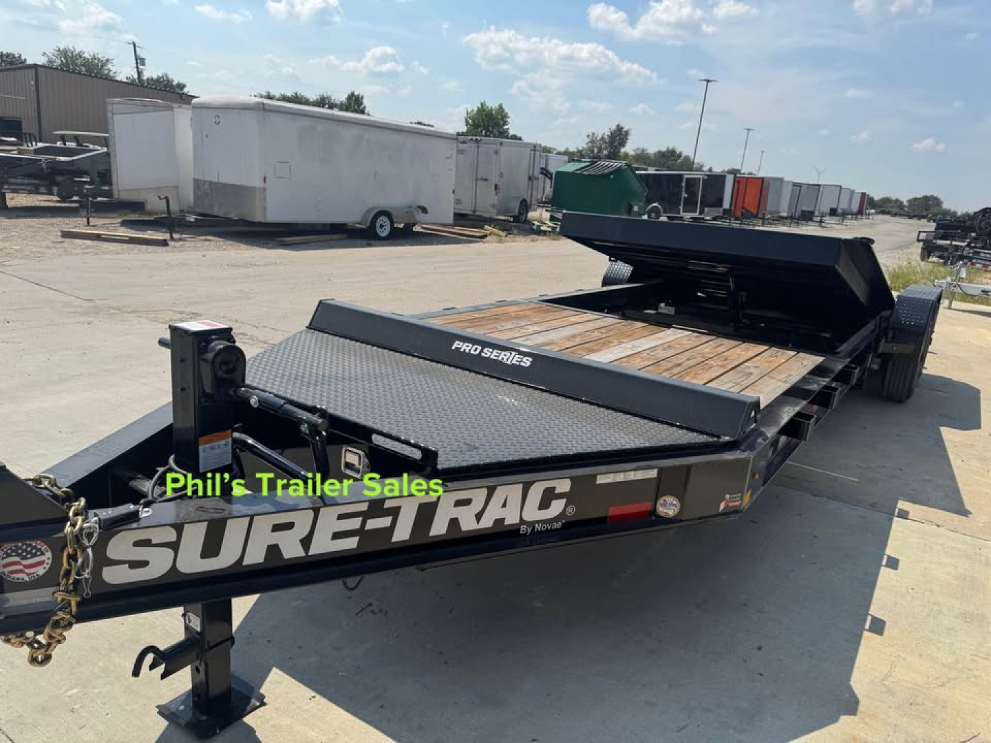 New 2025 Sure-Trac EQUIPMENT TRAILER 22k gvwr TILT 24’ tilt trailer 18+ 6 10k axles Equipment Trailer