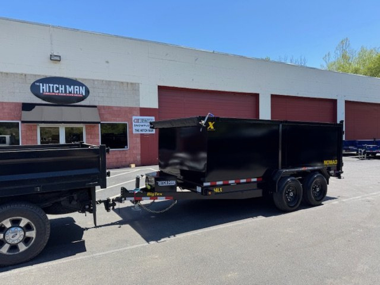 New 7 x 14 Big Tex Low Pro  14LX Scissor 4' High Side Dump Trailer 14k