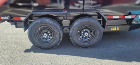 New 7 x 14 Big Tex Low Pro  14LX Scissor 4' High Side Dump Trailer 14k