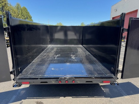 New 7 x 14 Big Tex Low Pro  14LX Scissor 4' High Side Dump Trailer 14k