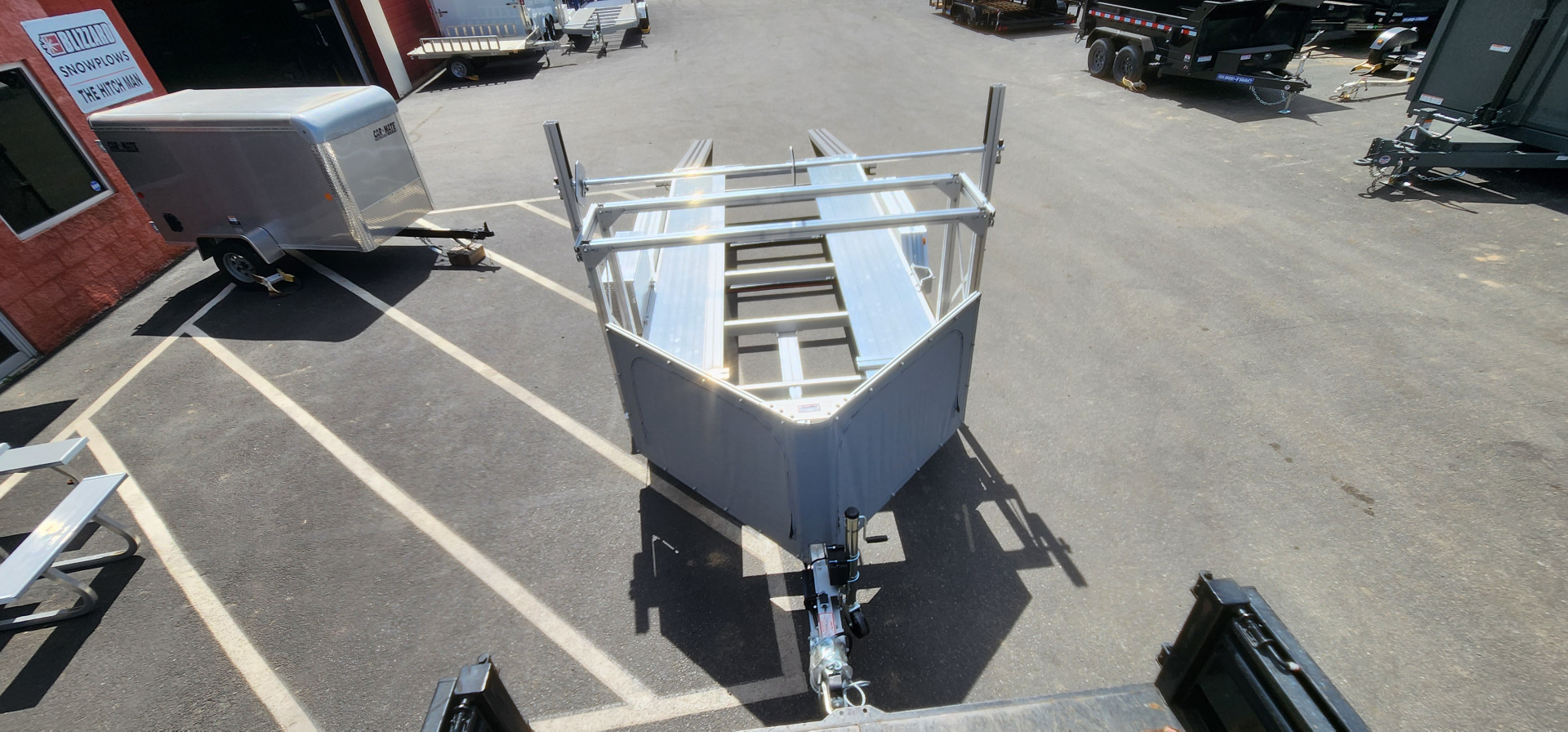 New 7 x 14'-2" Trailex CT-8455EB "HYPERCAR" Car / Racing Trailer 7k **84" between fenders