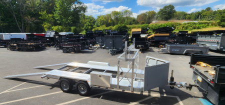 New 7 x 14'-2" Trailex CT-8455EB "HYPERCAR" Car / Racing Trailer 7k **84" between fenders