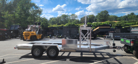 New 7 x 14'-2" Trailex CT-8455EB "HYPERCAR" Car / Racing Trailer 7k **84" between fenders