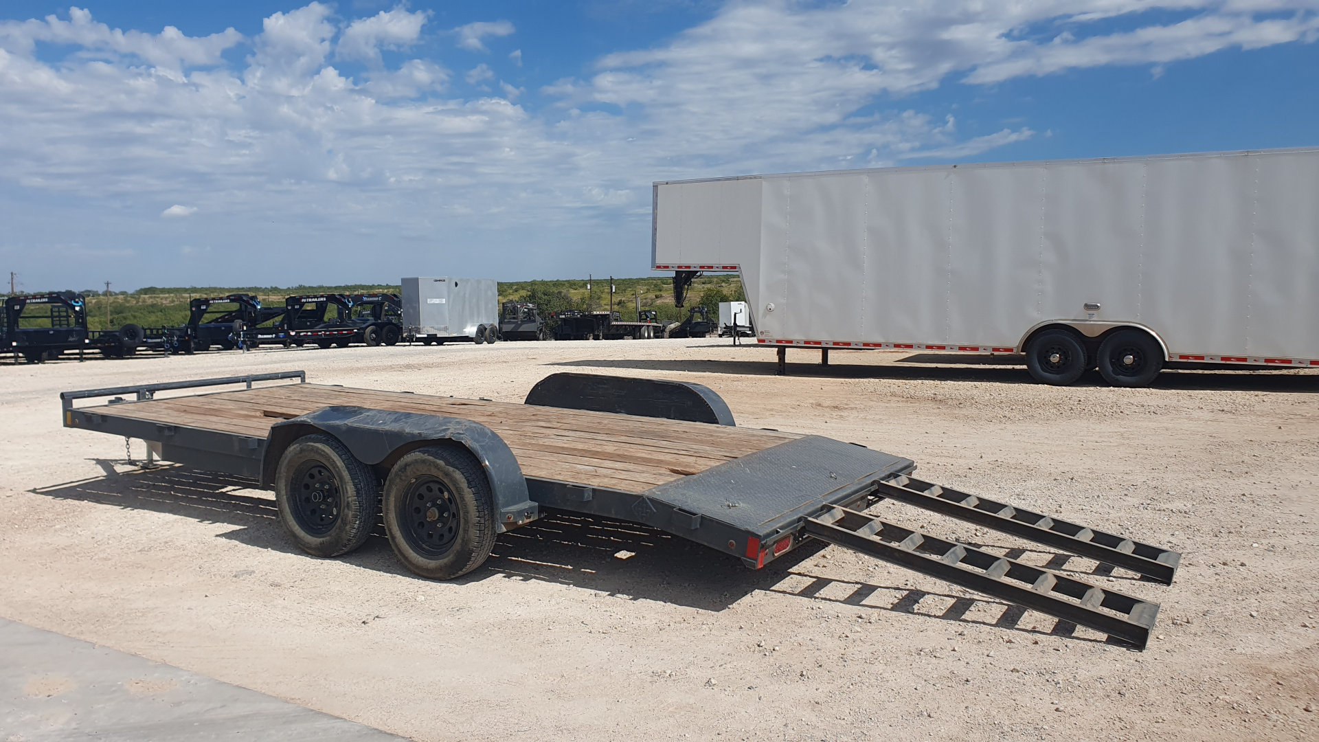 Used 2024 Lamar Trailers 83"x18' Car Hauler- CE