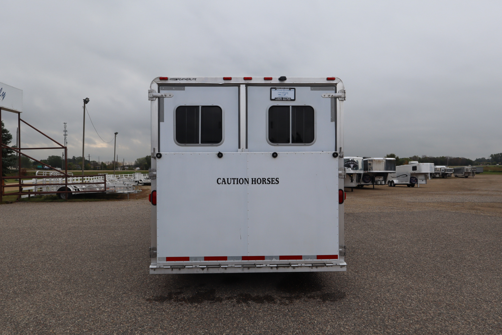 Used 2003 Featherlite Trailers 4 Horse 13' LQ Horse Trailer
