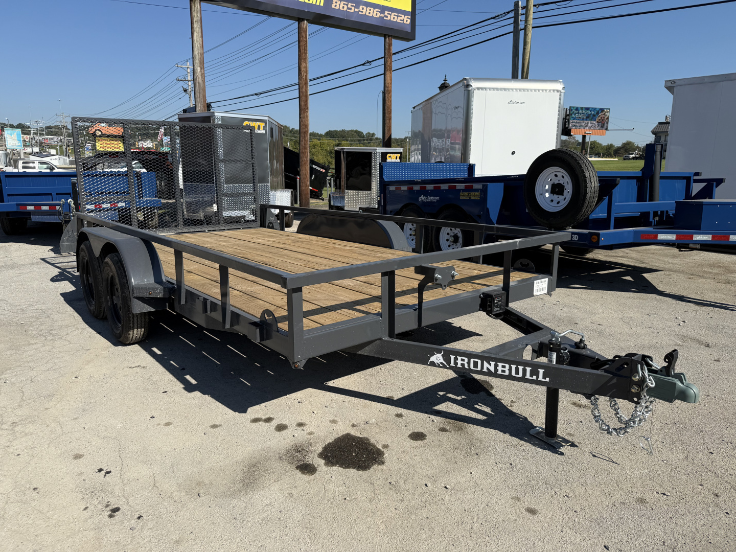 New 2026 Iron Bull UTB 83X14 UTILITY, FOLD FLAT GATE Utility Trailer