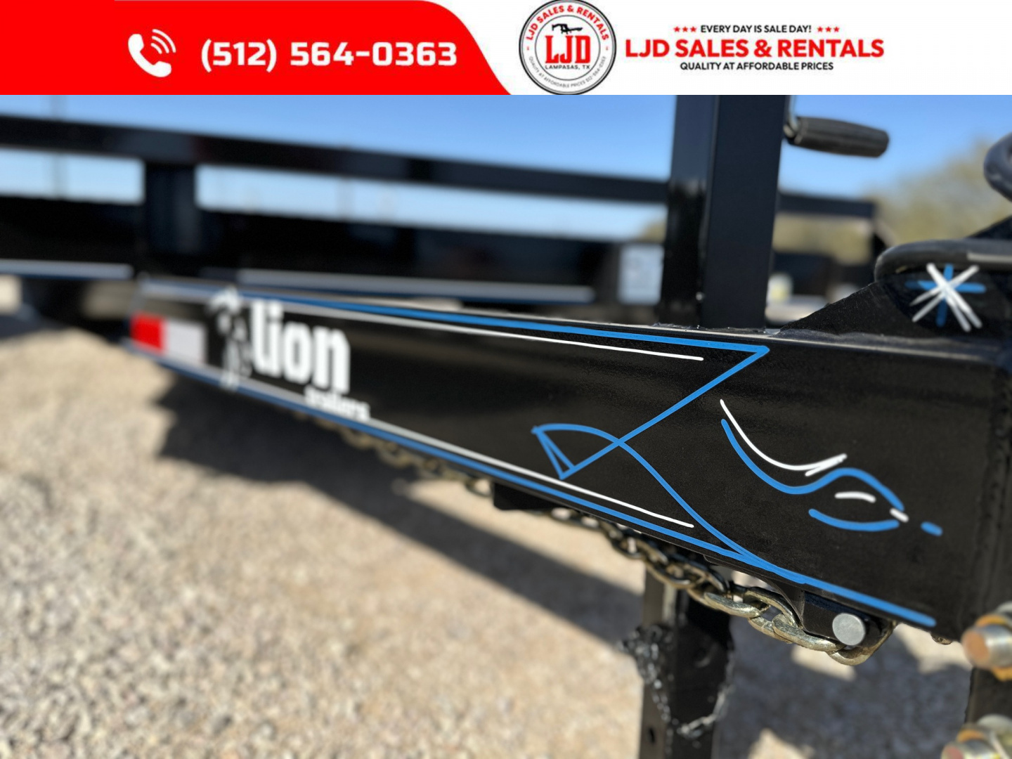 New 2025 Lion - 83" x 22' Car Hauler / Equipment Trailer 12K GVWR