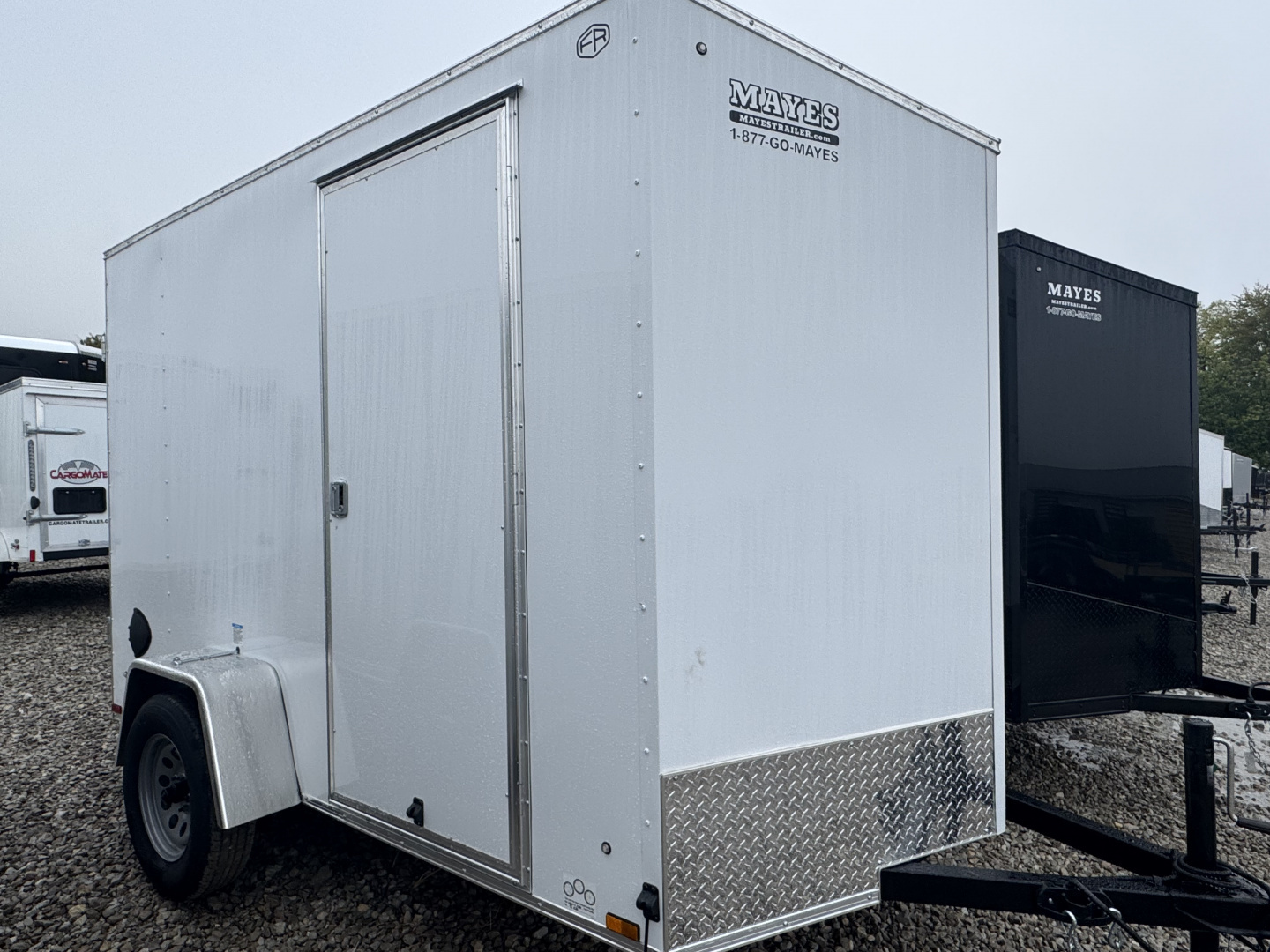 New 2026 Cargo Mate EHECO610SA-24 Enclosed 6X10 SA RAMP DOOR (GVW:2990) WHITE