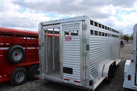 New 2025 Frontier Trailers 20' GOOSENECK 7 WIDE STOCK TRAILER Stock / Stock Combo Trailer