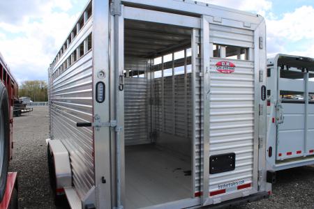 New 2025 Frontier Trailers 20' GOOSENECK 7 WIDE STOCK TRAILER Stock / Stock Combo Trailer