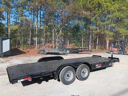 New 2026 20FT 10K STEEL FLOOR DELUXE CAR HAULER WITH 2 BRAKE AXLES