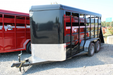 New 2026 Valley Trailers 6X16 ENCLOSED STOCK TRAILER WITH 6  EXTRA INTERIOR HEIGHT Stock / Stock Combo Trailer
