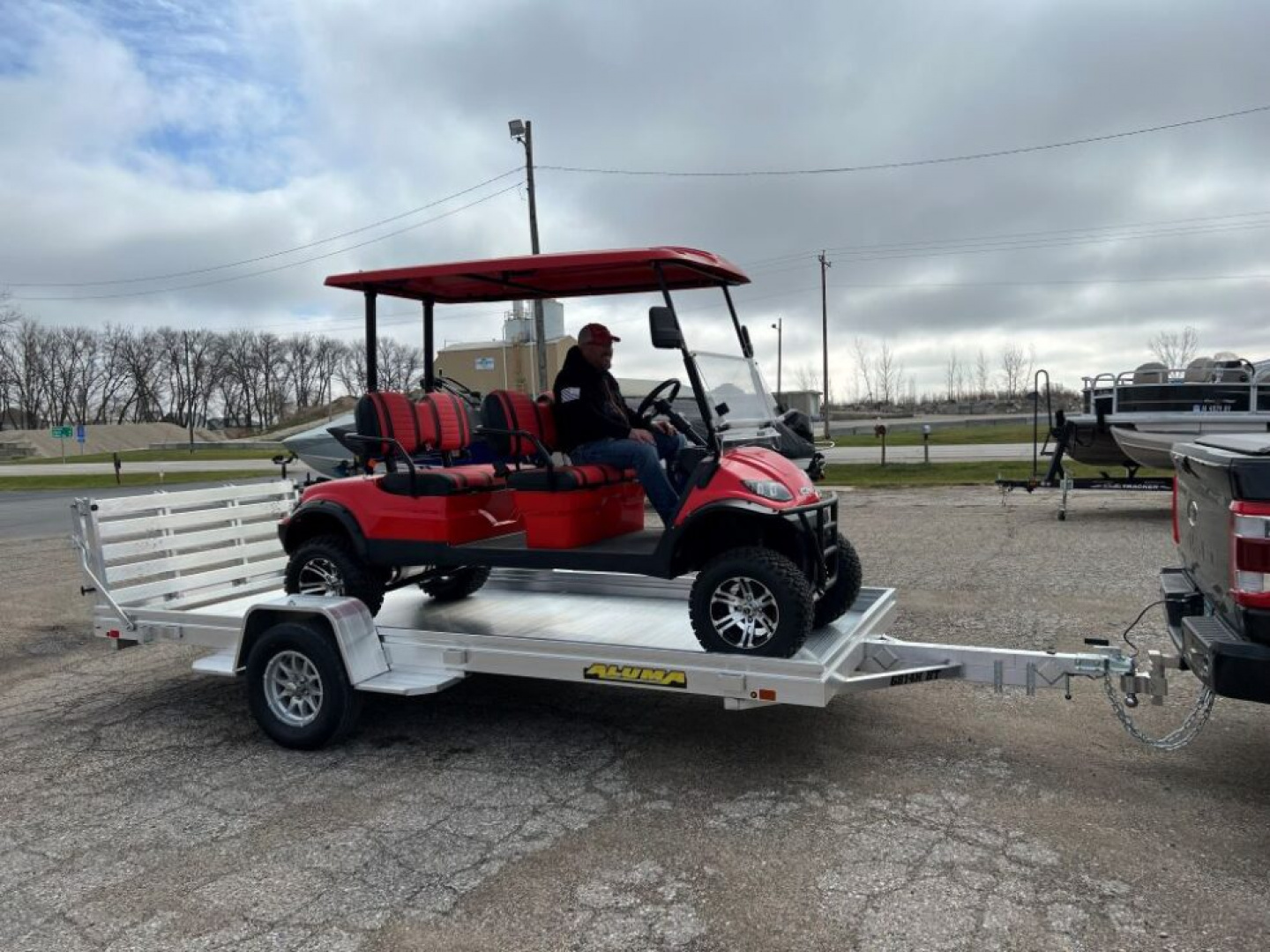 New 2026 Aluma 6814H-S-BG Utility Trailer / ALL ALUMINUM / 69" WIDE X 14'