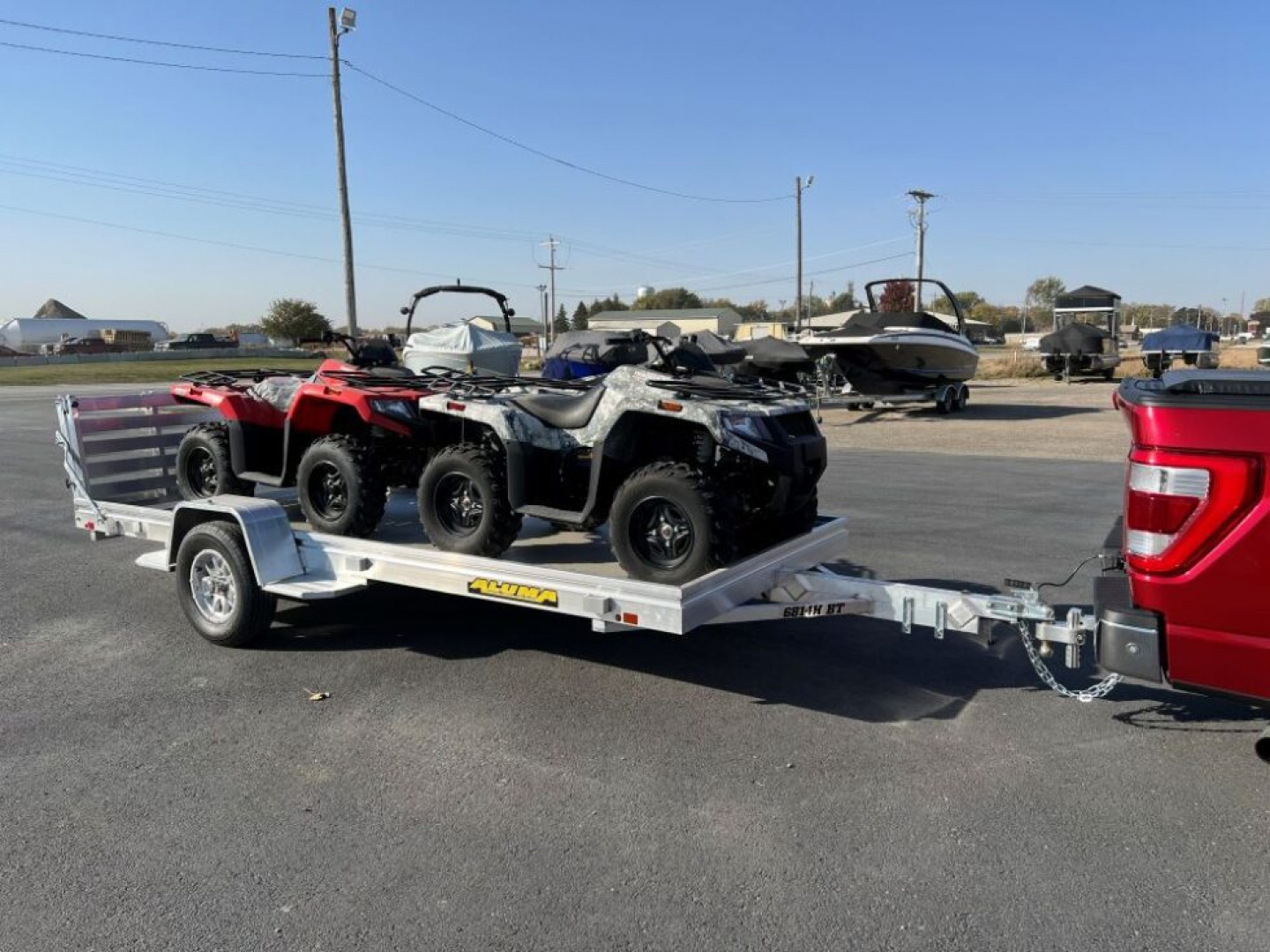 New 2026 Aluma 6814H-S-BG Utility Trailer / ALL ALUMINUM / 69" WIDE X 14'