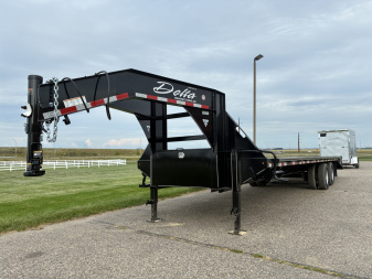New 2025 Delta Mfg 210GN 32' Flatbed Trailer