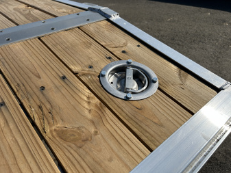 New 2025 Sure-Trac 7x20 (18+2) Aluminum Frame Wood Deck Car Hauler 7K GVWR