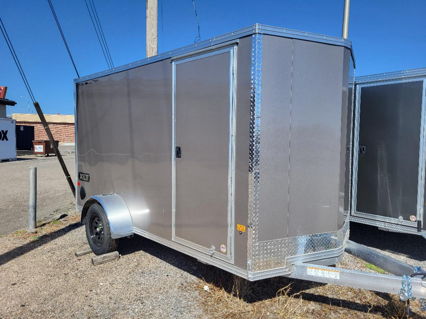 New 2026 ALCOM 6x12 Aluminum Cargo / Enclosed Trailer