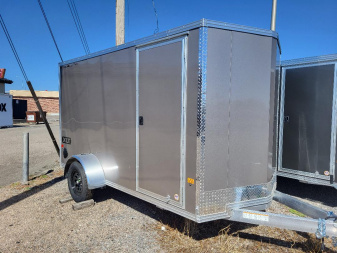 New 2026 ALCOM 6x12 Aluminum Cargo / Enclosed Trailer