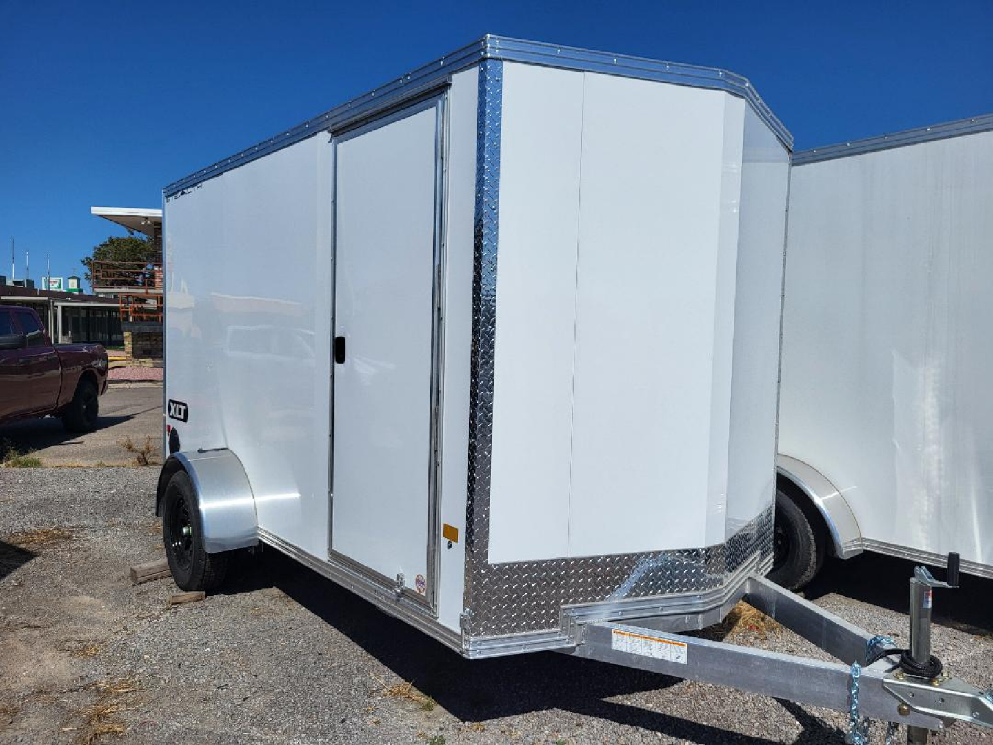 New 2026 ALCOM 6x12 Aluminum Cargo / Enclosed Trailer