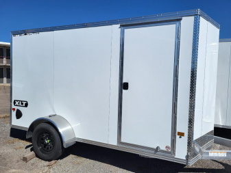 New 2026 ALCOM 6x12 Aluminum Cargo / Enclosed Trailer