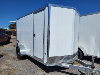 New 2026 ALCOM 6x12 Aluminum Cargo / Enclosed Trailer