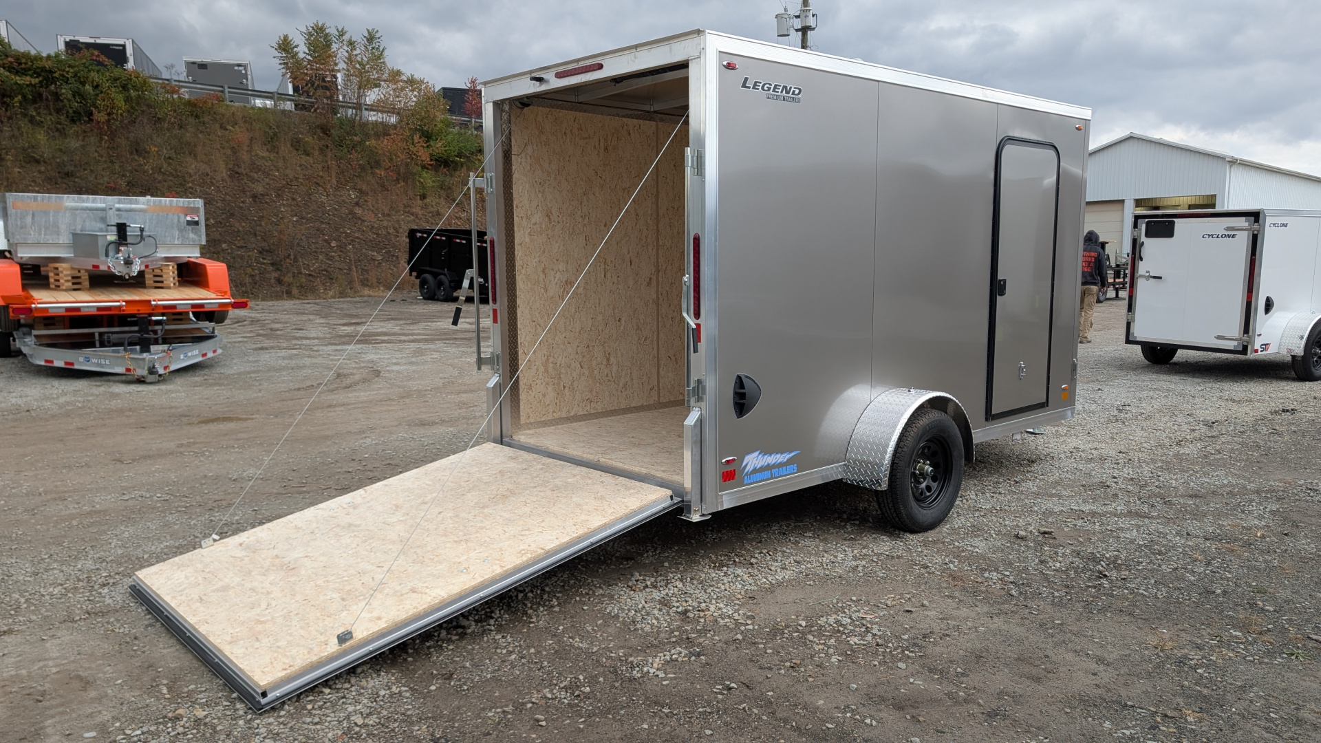 New 2026 LEGEND 6x12 + 1' V Thunder V-Nose Cargo Trailer w/ Ramp