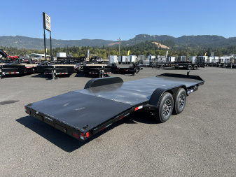 New 2025 Sure-Trac 7x20 (16+4) Steel Deck Car Hauler 10K GVWR