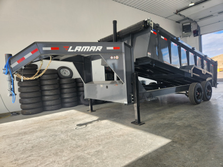 New 2026 Lamar 16K Telescopic Dump Trailer 83 x16'