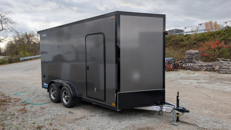 New 2026 Legend 7.5 x 14 + 2' V Thunder V-Nose Cargo Trailer w/ Ramp