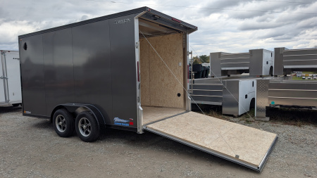 New 2026 Legend 7.5 x 14 + 2' V Thunder V-Nose Cargo Trailer w/ Ramp