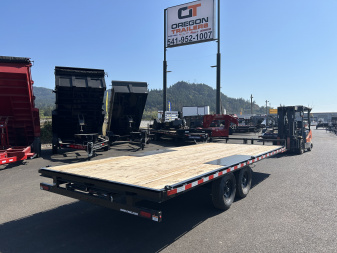 New 2025 Sure-Trac 8.5x20 Low Pro Flat Deck Deckover Trailer 10K GVWR