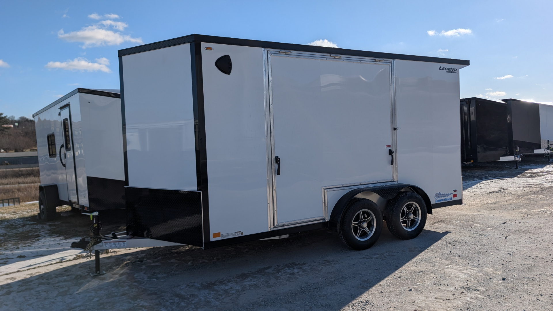 New 22026 Legend 7.5 x 14 + 2' V-Nose Thunder Enclosed Cargo Trailer w/ Ramp