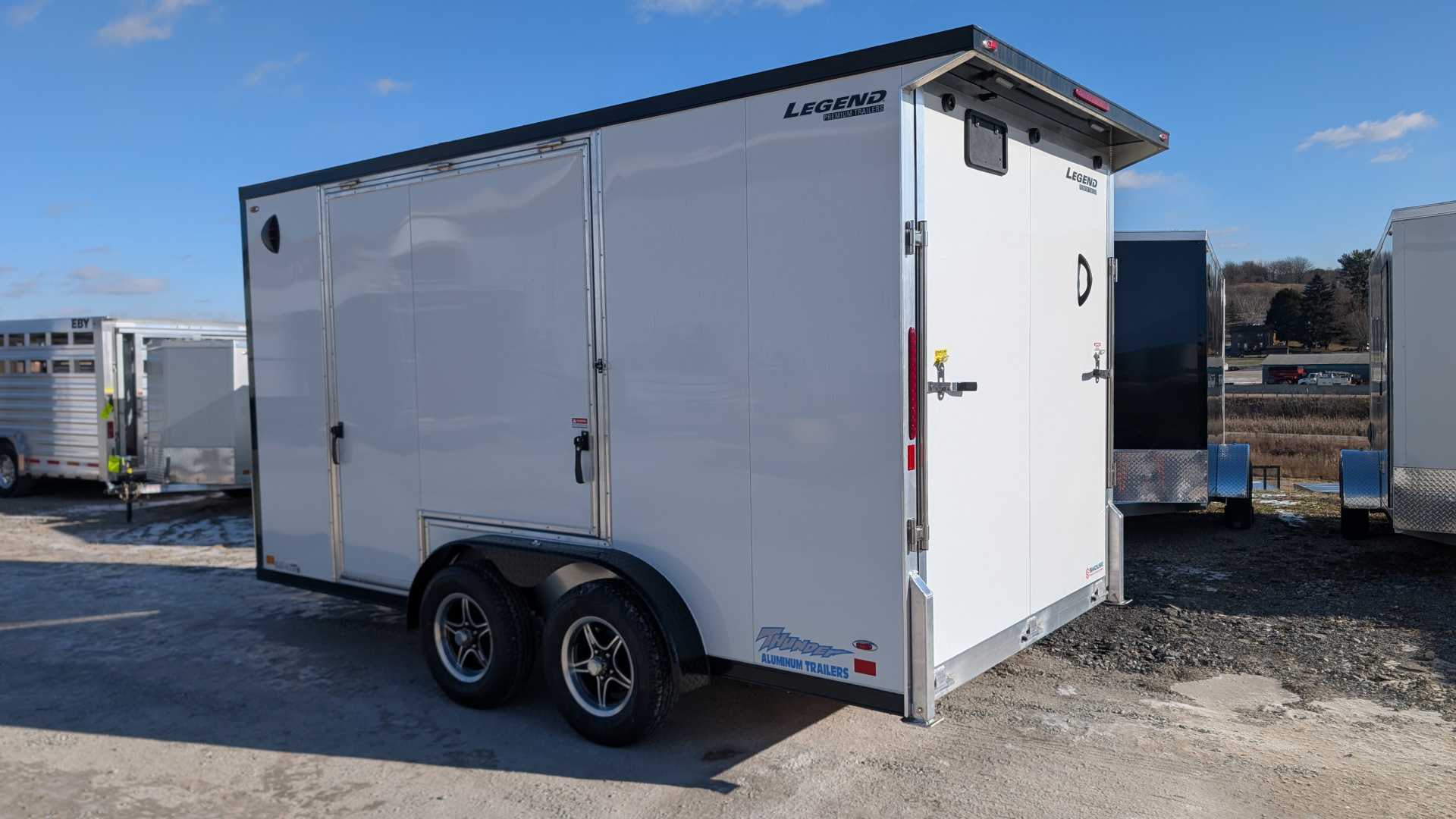 New 22026 Legend 7.5 x 14 + 2' V-Nose Thunder Enclosed Cargo Trailer w/ Ramp