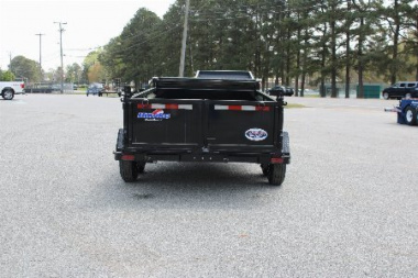 New 2026 Hawke Trailers 6X12 10K Dump w/ Spreader Gate Ramps and Tarp Dump Trailer