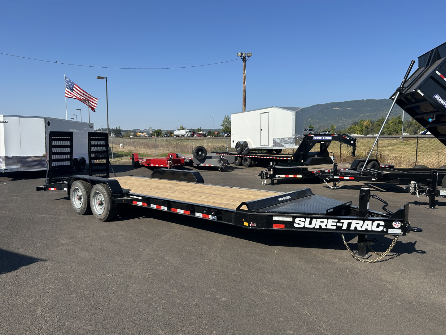 New 2026 Sure-Trac 7x22 (19+3) PRO SERIES Equipment Trailer 17.6K GVWR