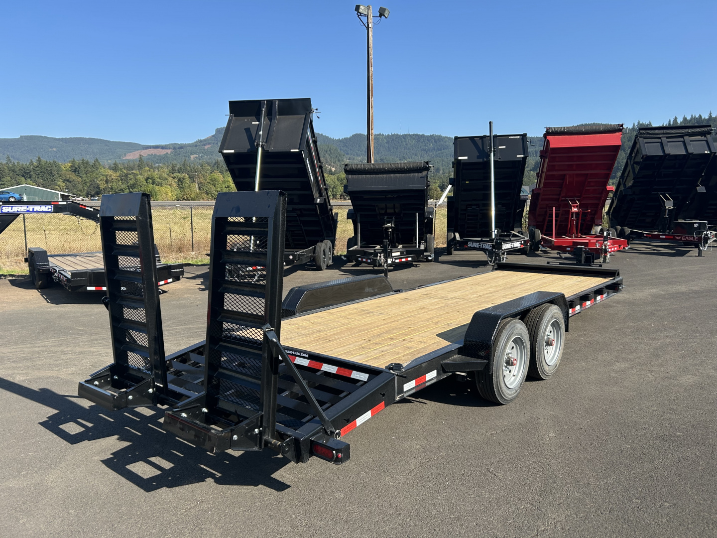 New 2026 Sure-Trac 7x22 (19+3) PRO SERIES Equipment Trailer 17.6K GVWR