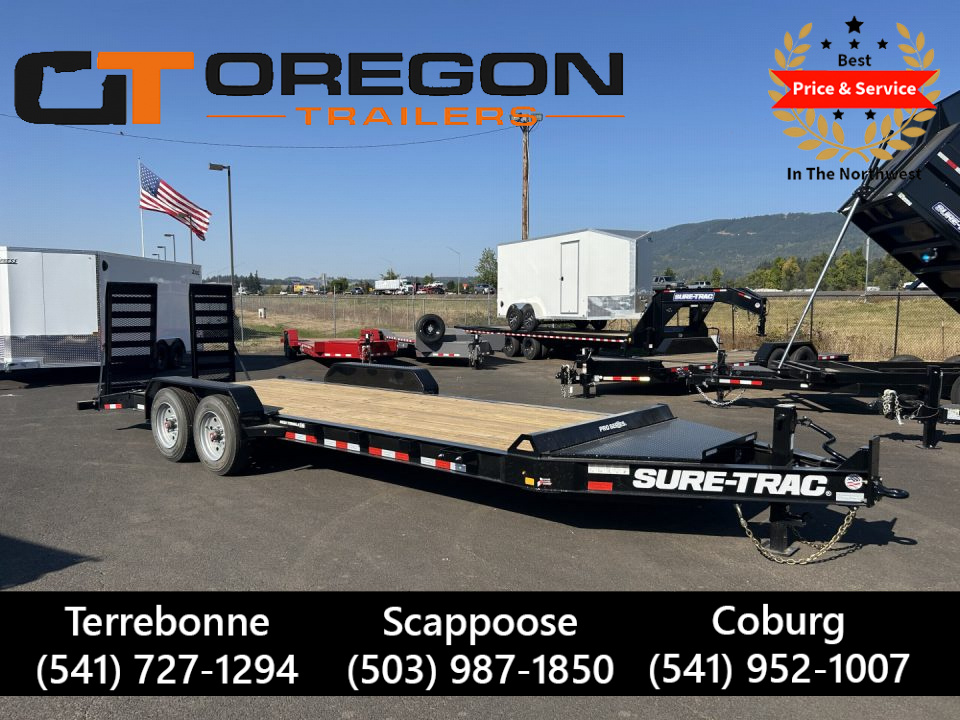New 2026 Sure-Trac 7x22 (19+3) PRO SERIES Equipment Trailer 17.6K GVWR