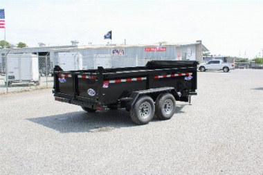 New 2026 Hawke Trailers 6X12 10K Dump w/ Spreader Gate Ramps and Tarp Dump Trailer