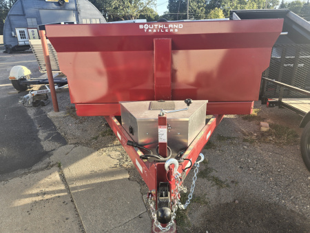 New 2026 Southland Trailers 7x14 14K GVWR Dump Trailer-RED Color