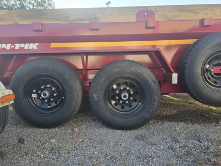 New 2026 Southland Trailers 7x14 14K GVWR Dump Trailer-RED Color