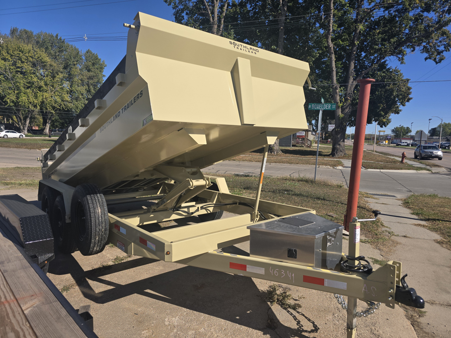 New 2026 Southland Trailers 7x14 14K GVWR Dump Trailer-SANDSTONE Color