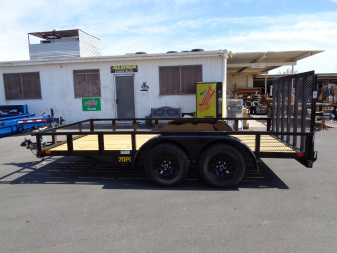 New 2026 Big Tex Trailers * 70PI-14 * 14Ft Tandem Axle Utility Trailer w/ Ramp Gate