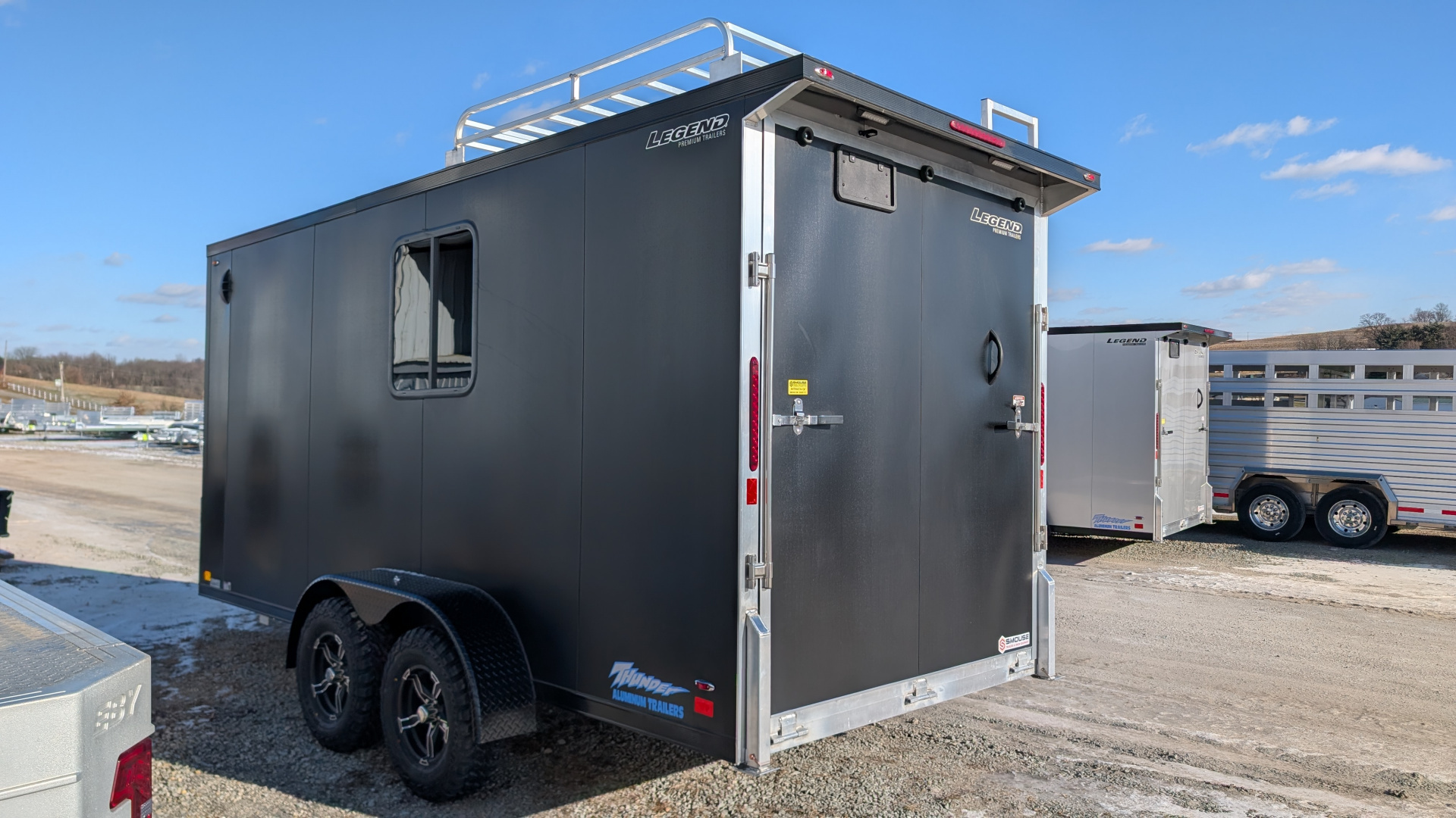 New 2026 Legend 7x16 + 2' V-Nose Thunder BAJA EDITION Cargo Trailer w/ Ramp