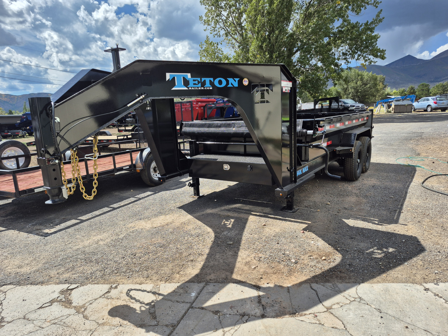 New 2026 Teton Tandem Axle Gooseneck Dump/14,000 GVWR/83"X14'