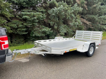 New 2026 Aluma 7712H-S-BT Utility Trailer / ALL ALUMINUM / 77" WIDE X 142" LONG