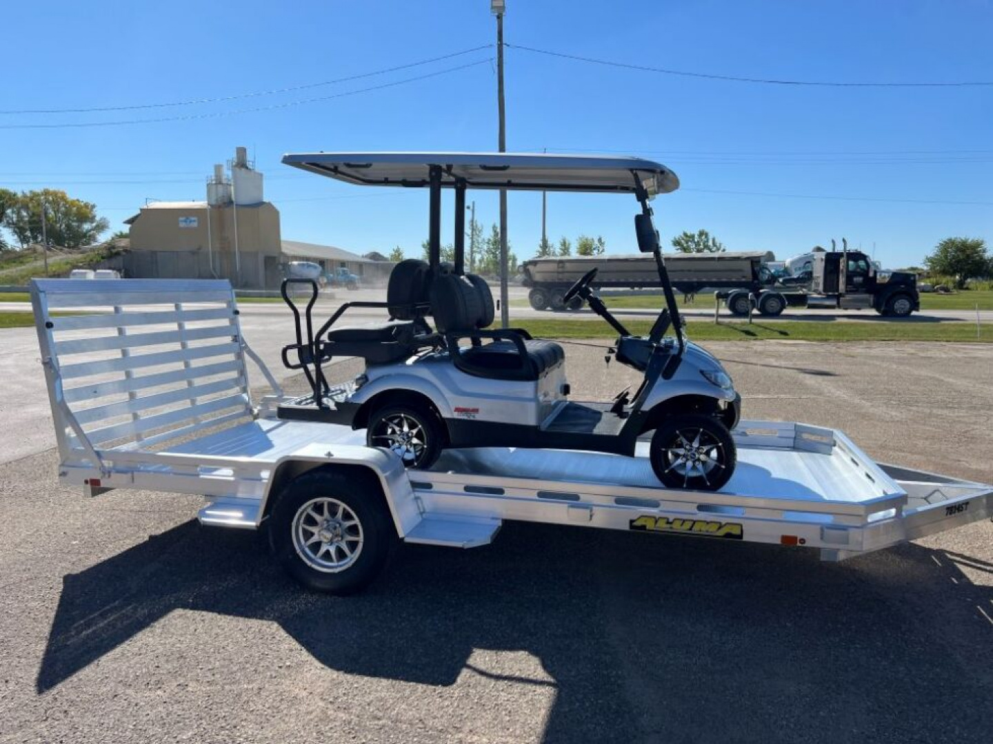 New 2026 Aluma 7814S-BT Utility Trailer / ALL ALUMINUM / 77.5" WIDE X 172.5" LONG