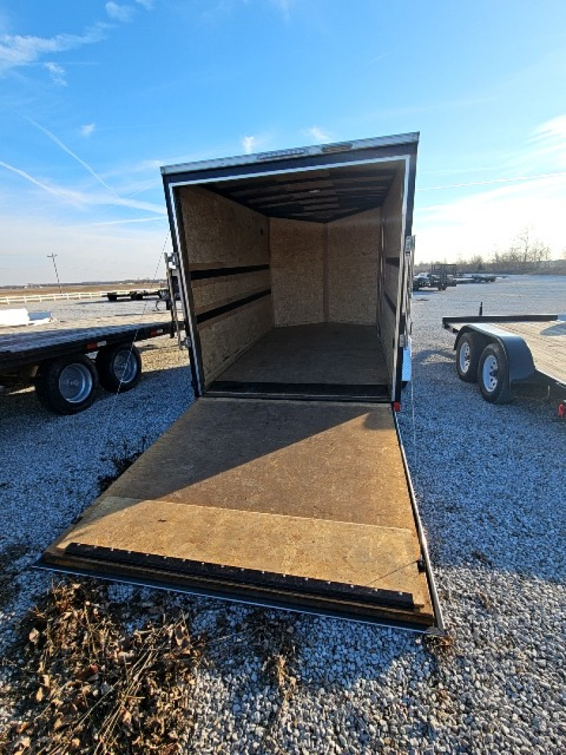 Used 2022 Pace American 7 x 12 3.5K Ramp Door Cargo / Enclosed Trailer w/ Brakes