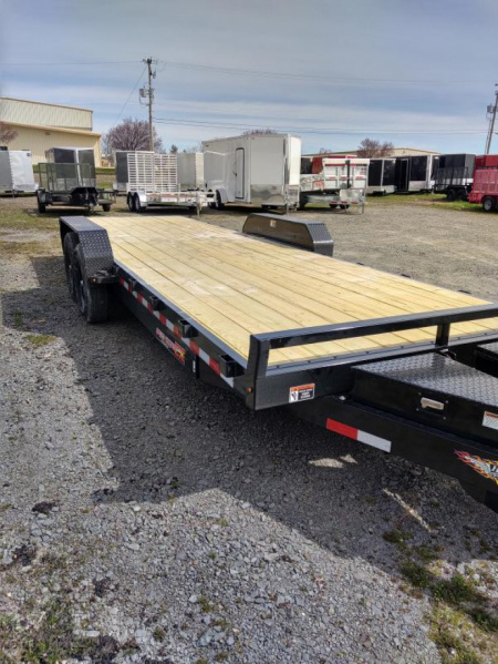 New 2024 H&H Trailers 7x20 14k POWER TILT Equipment Trailer