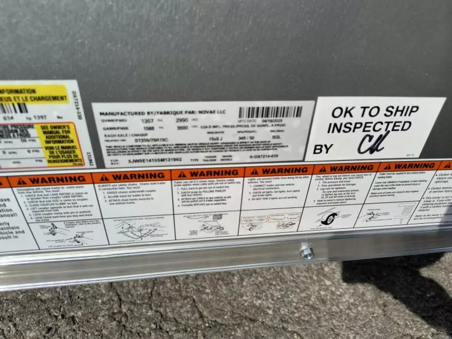 New 2025 Look Trailers 6X14 3K RAMP DOOR Cargo / Enclosed Trailer