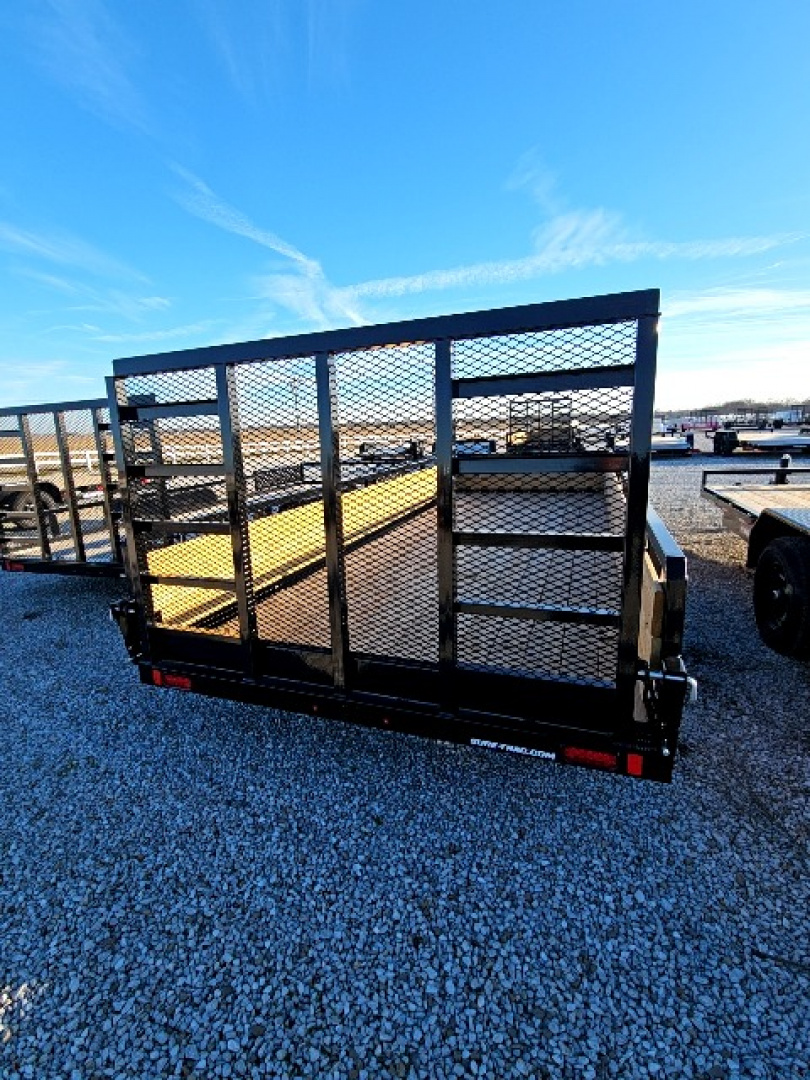 New 2026 Sure-Trac 7 x 18 7K Tube Top Three Board Utility Trailer